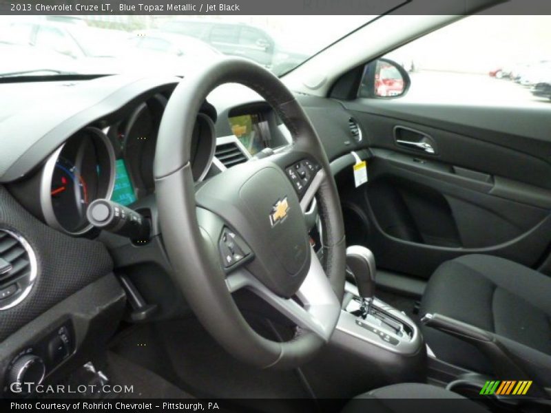 Blue Topaz Metallic / Jet Black 2013 Chevrolet Cruze LT