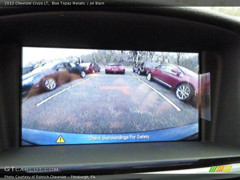 Blue Topaz Metallic / Jet Black 2013 Chevrolet Cruze LT