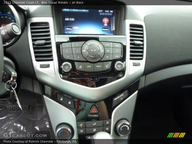 Blue Topaz Metallic / Jet Black 2013 Chevrolet Cruze LT