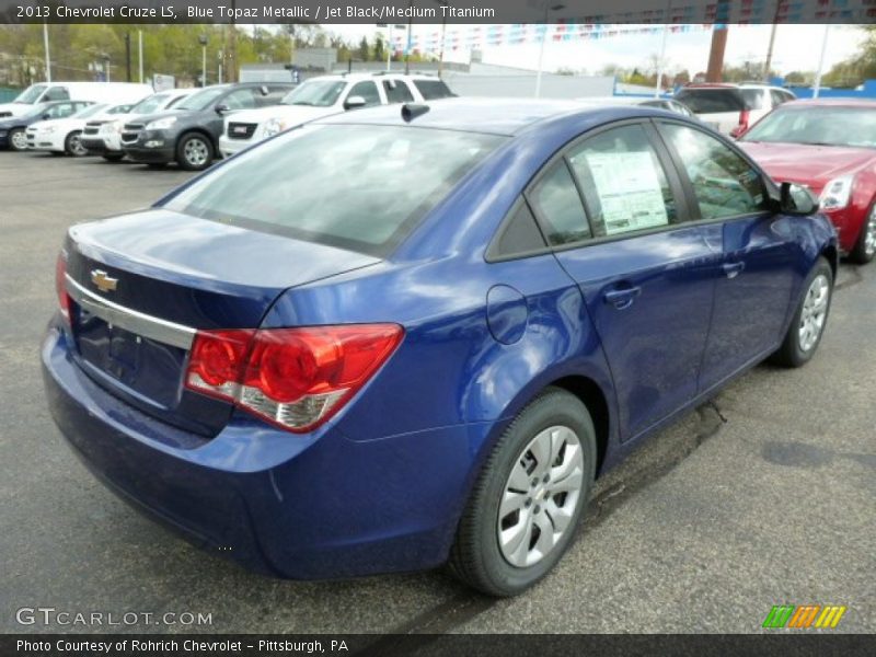 Blue Topaz Metallic / Jet Black/Medium Titanium 2013 Chevrolet Cruze LS