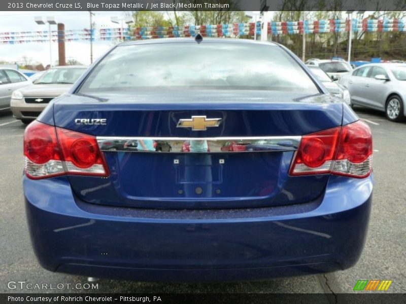 Blue Topaz Metallic / Jet Black/Medium Titanium 2013 Chevrolet Cruze LS
