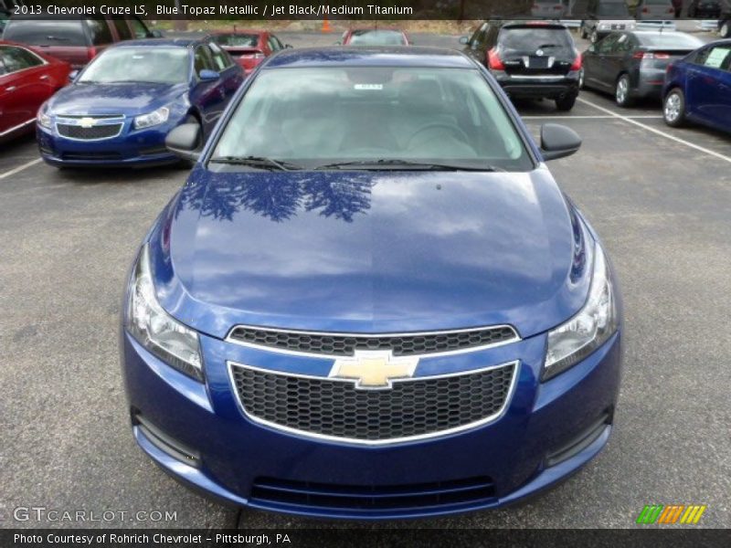 Blue Topaz Metallic / Jet Black/Medium Titanium 2013 Chevrolet Cruze LS
