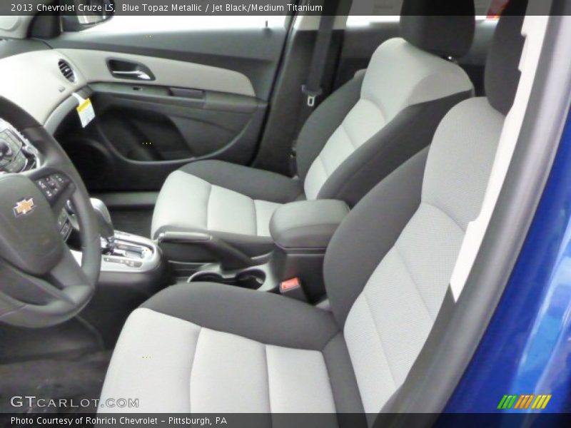 Blue Topaz Metallic / Jet Black/Medium Titanium 2013 Chevrolet Cruze LS