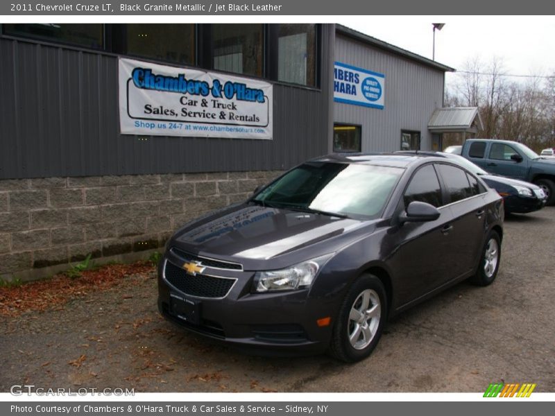 Black Granite Metallic / Jet Black Leather 2011 Chevrolet Cruze LT
