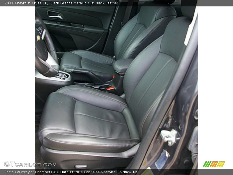 Black Granite Metallic / Jet Black Leather 2011 Chevrolet Cruze LT