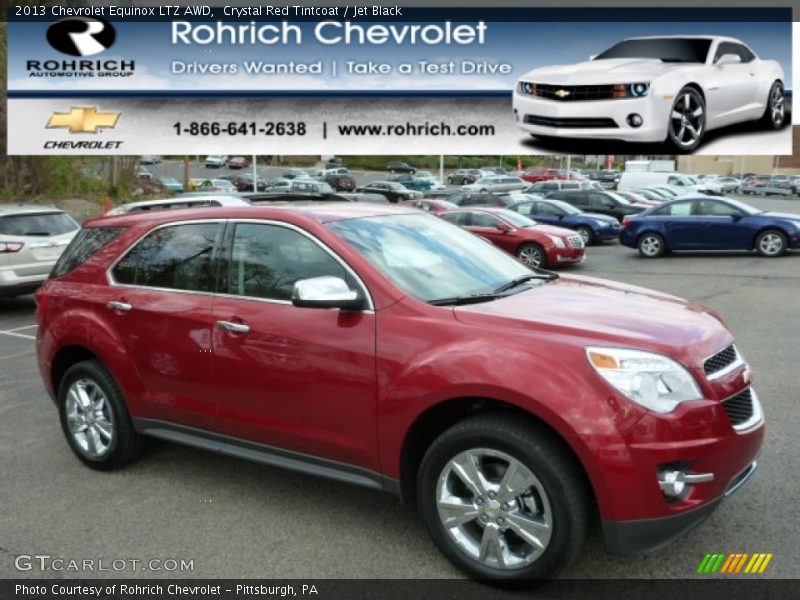 Crystal Red Tintcoat / Jet Black 2013 Chevrolet Equinox LTZ AWD