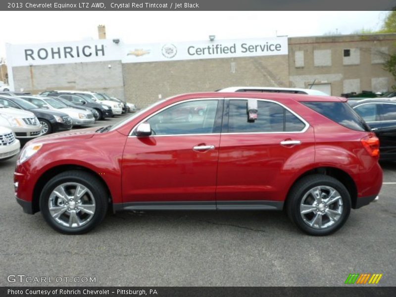 Crystal Red Tintcoat / Jet Black 2013 Chevrolet Equinox LTZ AWD
