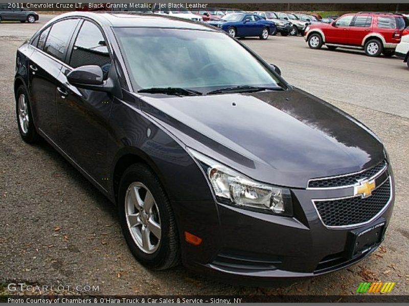 Black Granite Metallic / Jet Black Leather 2011 Chevrolet Cruze LT