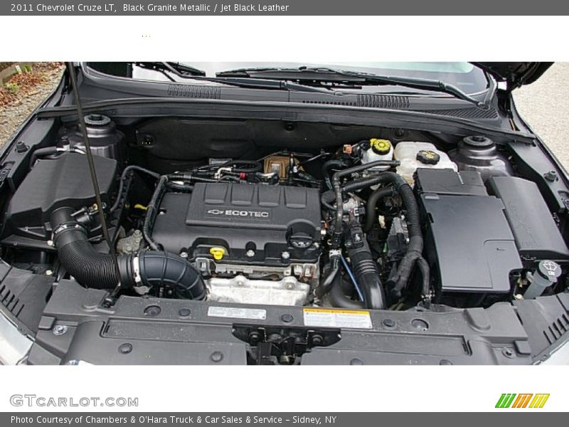 Black Granite Metallic / Jet Black Leather 2011 Chevrolet Cruze LT