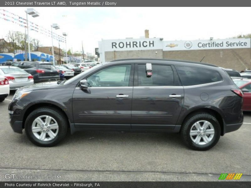 Tungsten Metallic / Ebony 2013 Chevrolet Traverse LT AWD