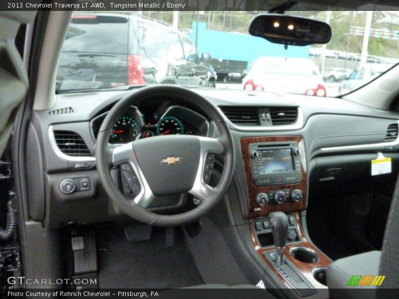Tungsten Metallic / Ebony 2013 Chevrolet Traverse LT AWD