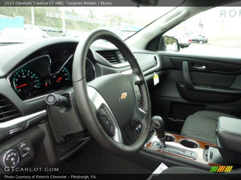 Tungsten Metallic / Ebony 2013 Chevrolet Traverse LT AWD