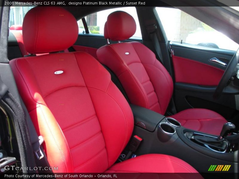designo Platinum Black Metallic / Sunset Red 2008 Mercedes-Benz CLS 63 AMG