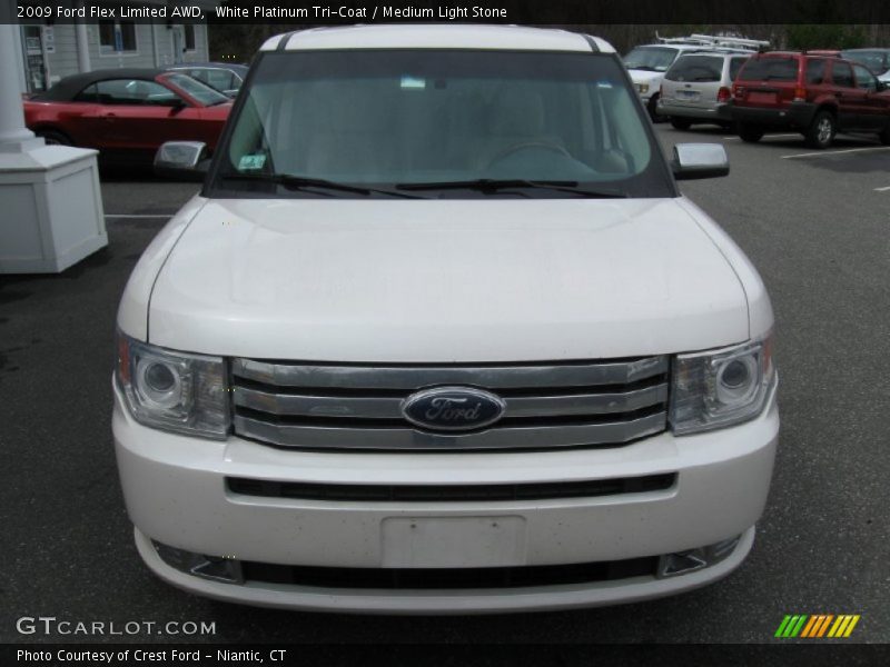 White Platinum Tri-Coat / Medium Light Stone 2009 Ford Flex Limited AWD