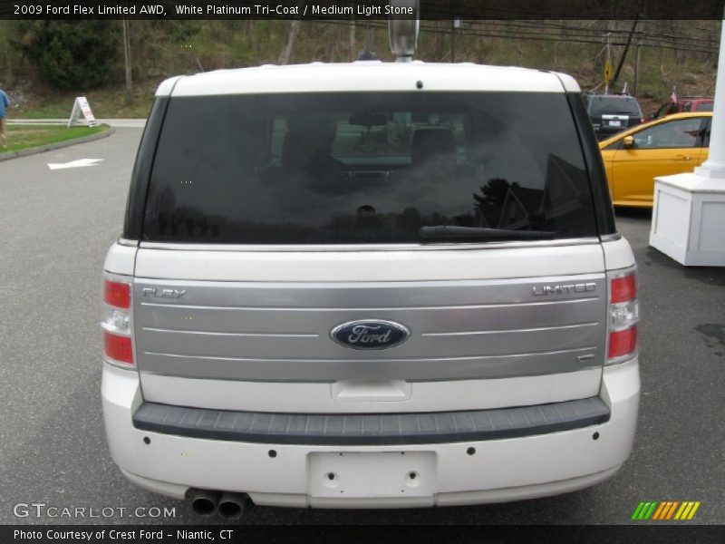 White Platinum Tri-Coat / Medium Light Stone 2009 Ford Flex Limited AWD
