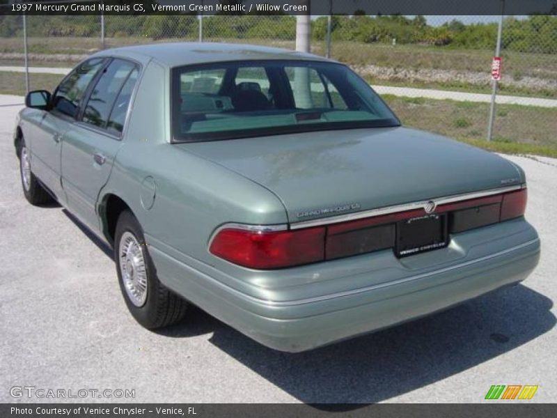 Vermont Green Metallic / Willow Green 1997 Mercury Grand Marquis GS