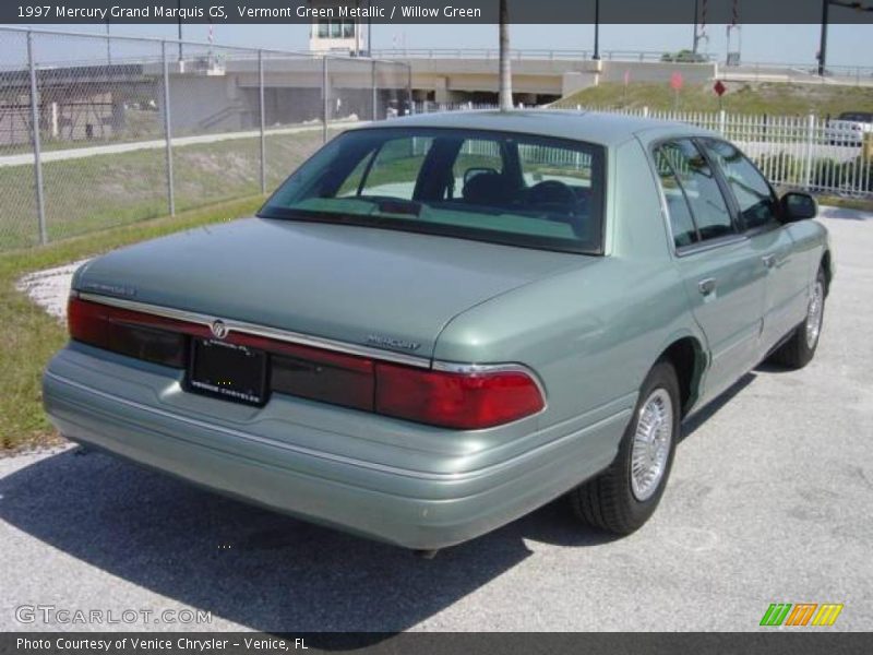 Vermont Green Metallic / Willow Green 1997 Mercury Grand Marquis GS