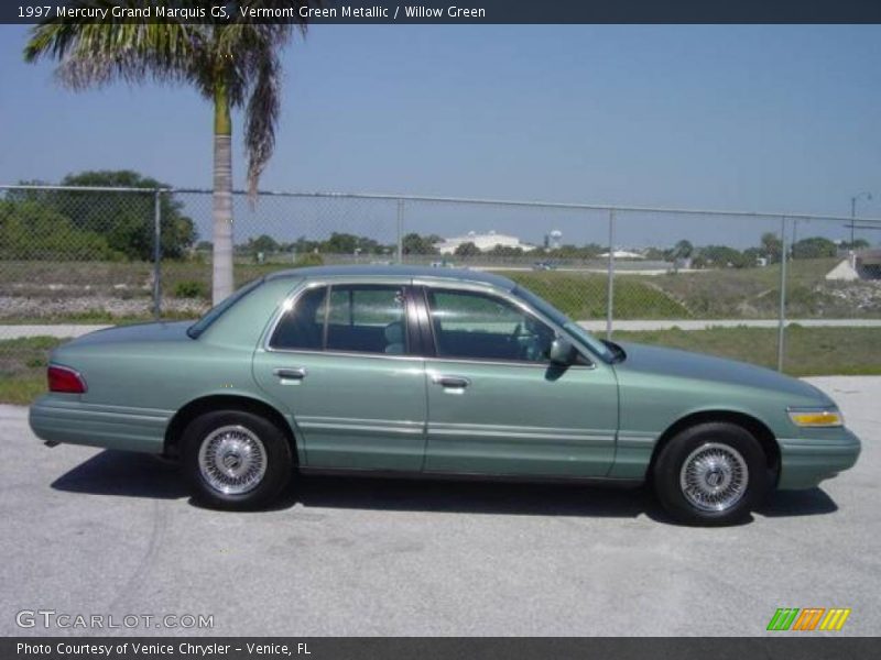 Vermont Green Metallic / Willow Green 1997 Mercury Grand Marquis GS