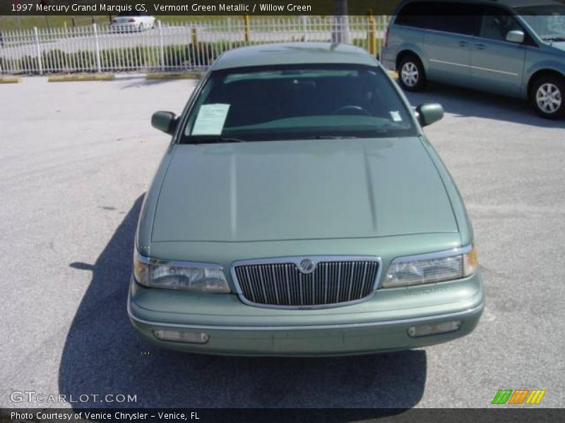 Vermont Green Metallic / Willow Green 1997 Mercury Grand Marquis GS