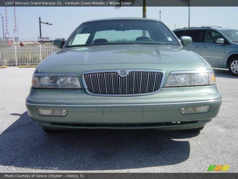 Vermont Green Metallic / Willow Green 1997 Mercury Grand Marquis GS