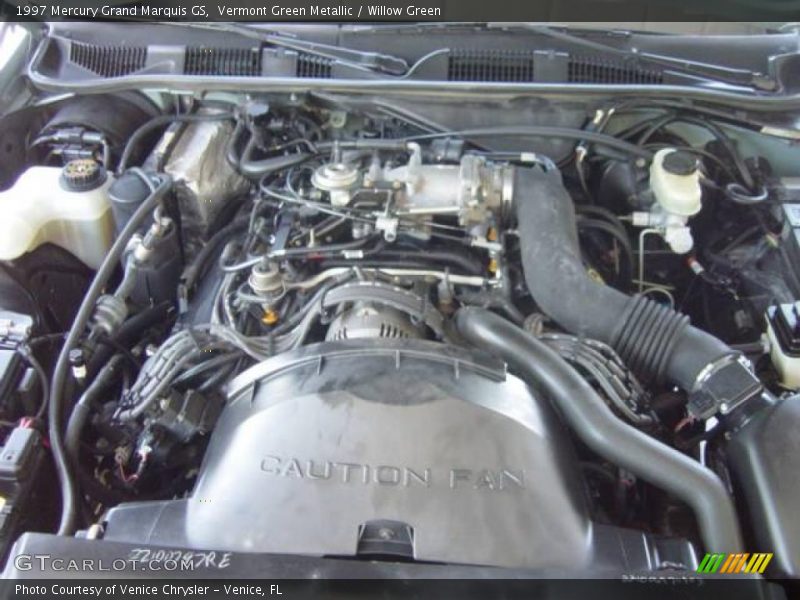Vermont Green Metallic / Willow Green 1997 Mercury Grand Marquis GS
