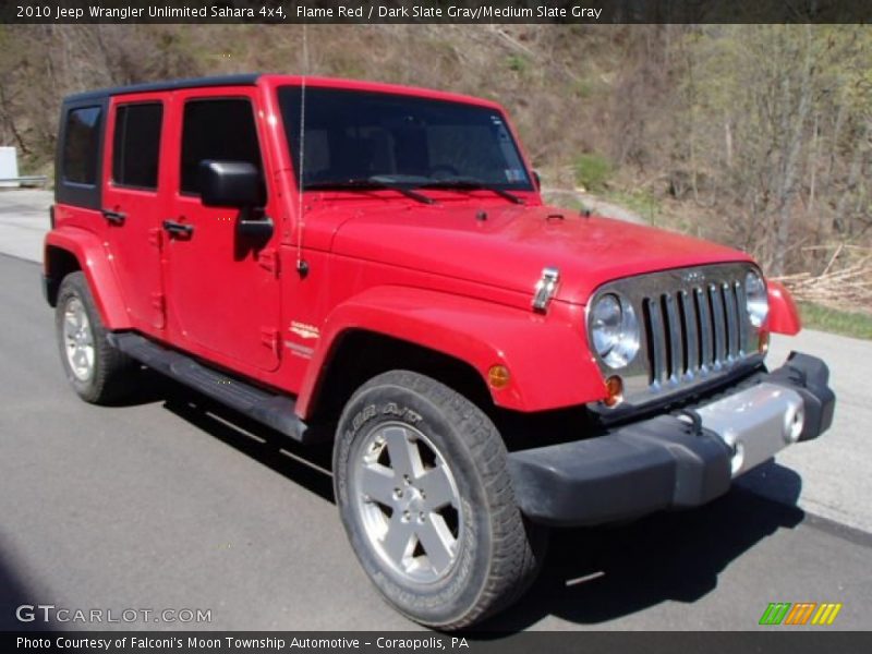 Front 3/4 View of 2010 Wrangler Unlimited Sahara 4x4
