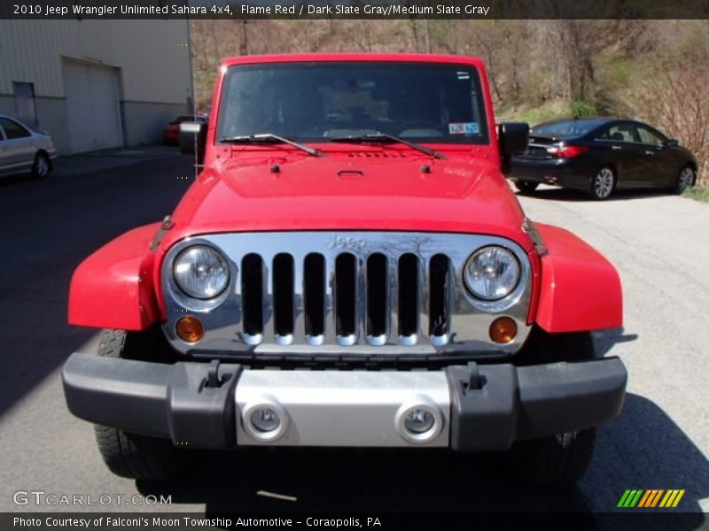 Flame Red / Dark Slate Gray/Medium Slate Gray 2010 Jeep Wrangler Unlimited Sahara 4x4