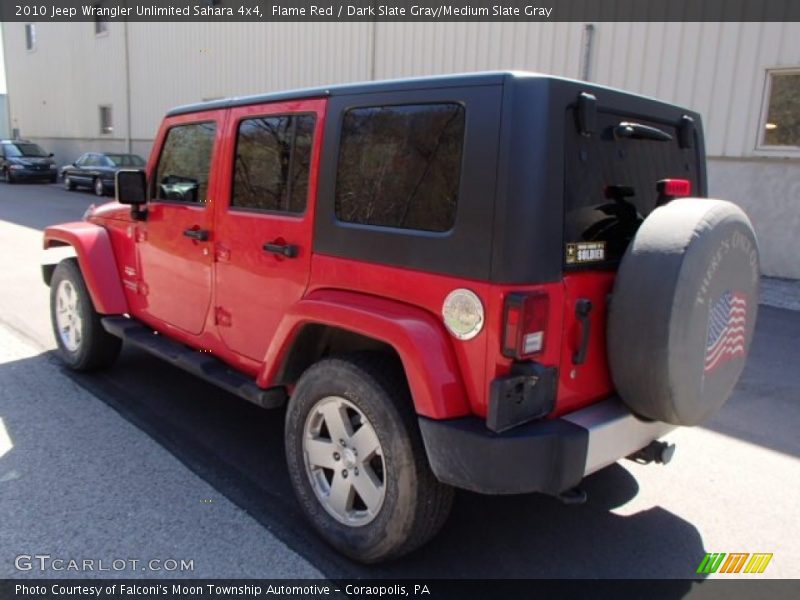 Flame Red / Dark Slate Gray/Medium Slate Gray 2010 Jeep Wrangler Unlimited Sahara 4x4