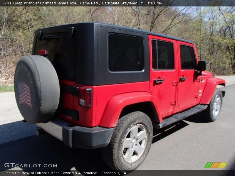 Flame Red / Dark Slate Gray/Medium Slate Gray 2010 Jeep Wrangler Unlimited Sahara 4x4