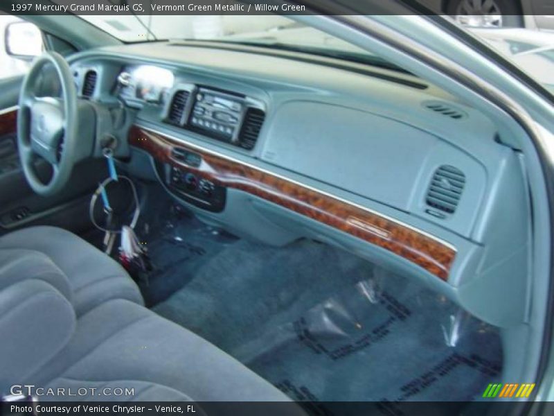 Vermont Green Metallic / Willow Green 1997 Mercury Grand Marquis GS
