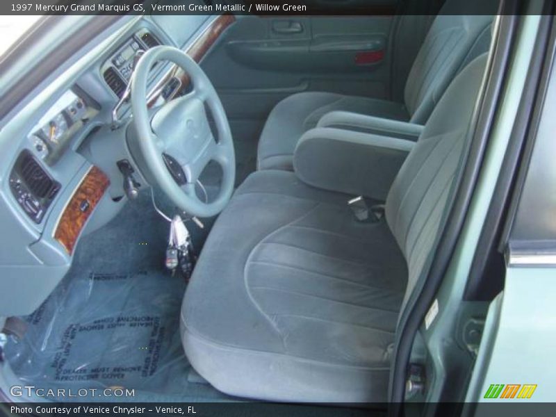 Vermont Green Metallic / Willow Green 1997 Mercury Grand Marquis GS