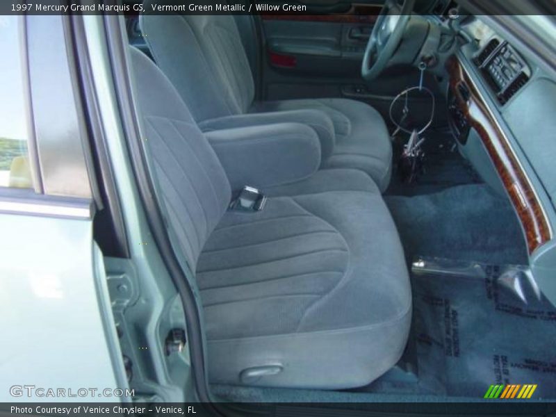 Vermont Green Metallic / Willow Green 1997 Mercury Grand Marquis GS