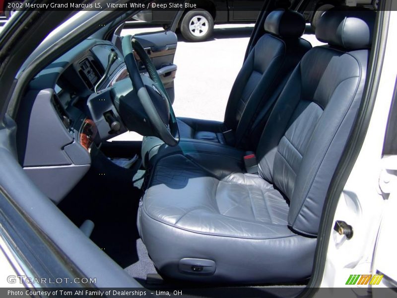 Vibrant White / Deep Slate Blue 2002 Mercury Grand Marquis LS