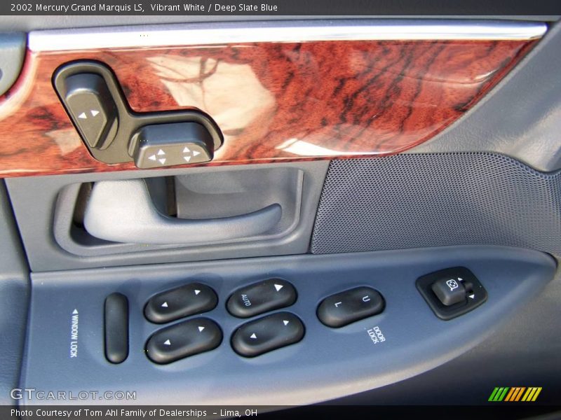 Vibrant White / Deep Slate Blue 2002 Mercury Grand Marquis LS