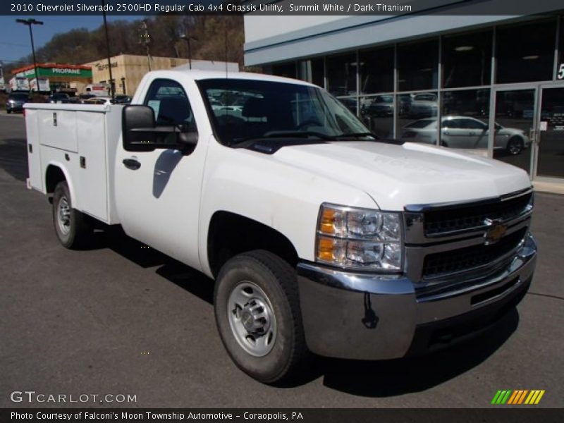 Summit White / Dark Titanium 2010 Chevrolet Silverado 2500HD Regular Cab 4x4 Chassis Utility