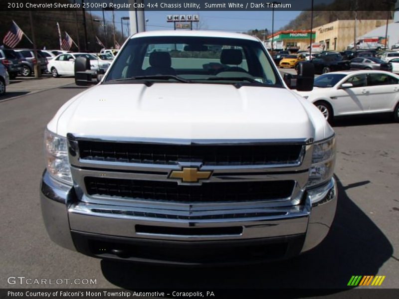 Summit White / Dark Titanium 2010 Chevrolet Silverado 2500HD Regular Cab 4x4 Chassis Utility