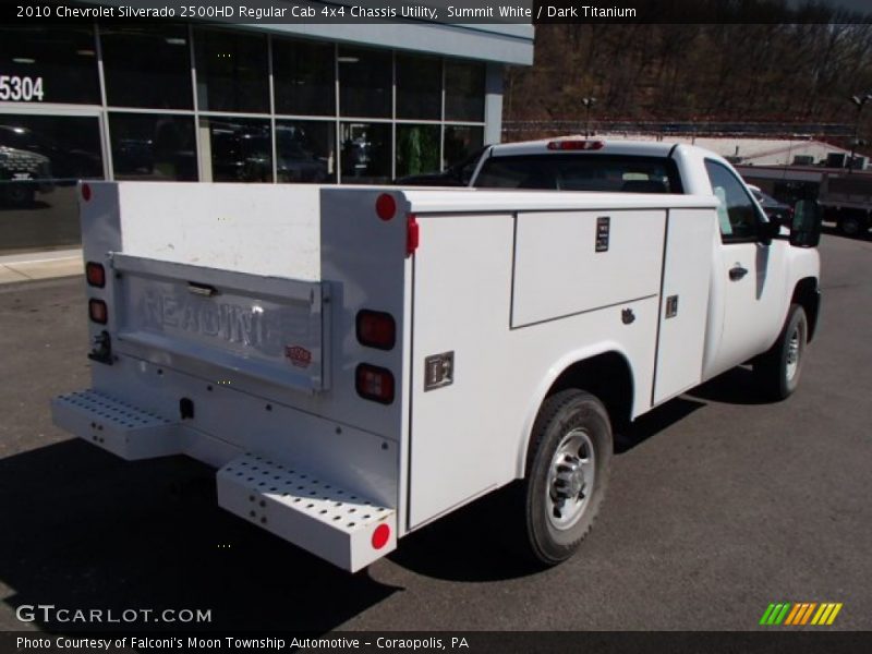 Summit White / Dark Titanium 2010 Chevrolet Silverado 2500HD Regular Cab 4x4 Chassis Utility