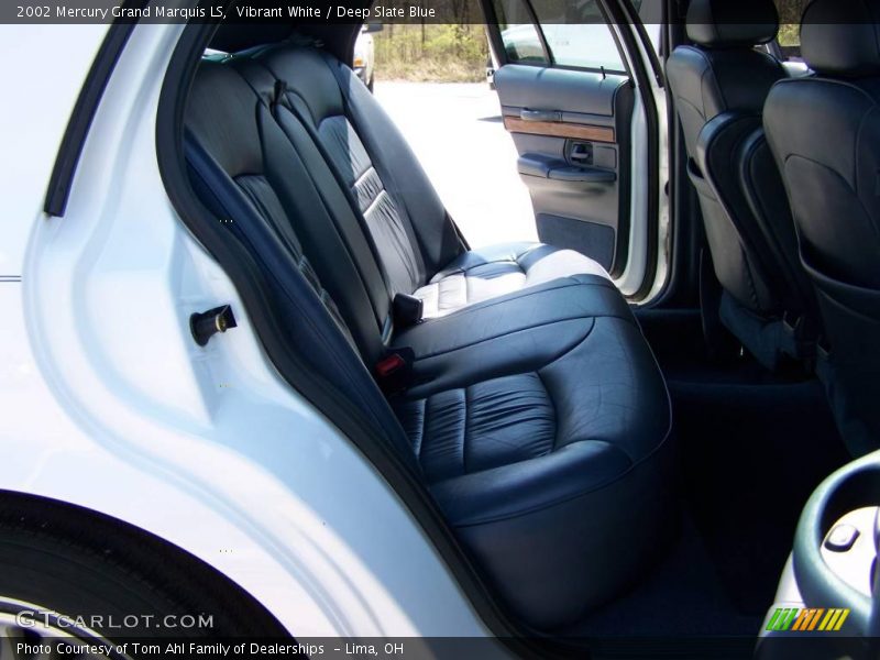 Vibrant White / Deep Slate Blue 2002 Mercury Grand Marquis LS