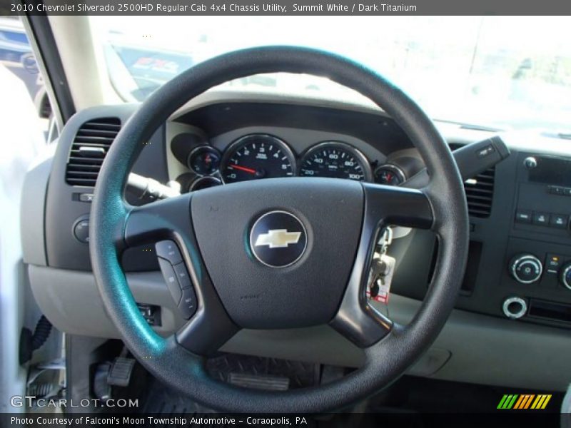 Summit White / Dark Titanium 2010 Chevrolet Silverado 2500HD Regular Cab 4x4 Chassis Utility