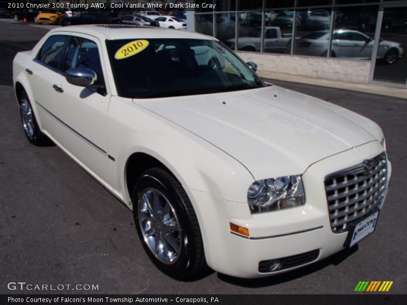 Cool Vanilla White / Dark Slate Gray 2010 Chrysler 300 Touring AWD