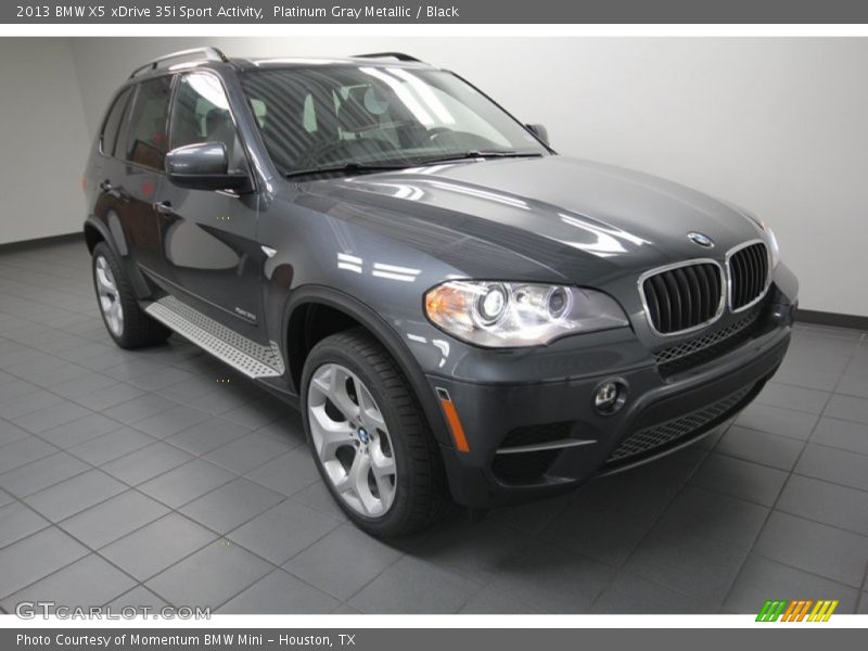 Platinum Gray Metallic / Black 2013 BMW X5 xDrive 35i Sport Activity