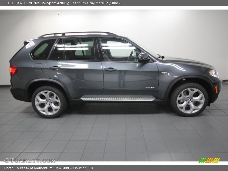 Platinum Gray Metallic / Black 2013 BMW X5 xDrive 35i Sport Activity