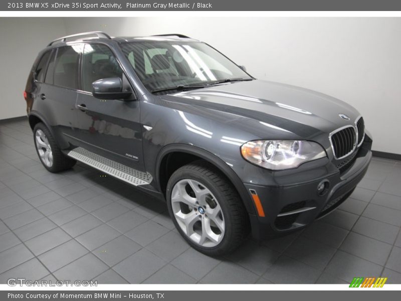 Platinum Gray Metallic / Black 2013 BMW X5 xDrive 35i Sport Activity