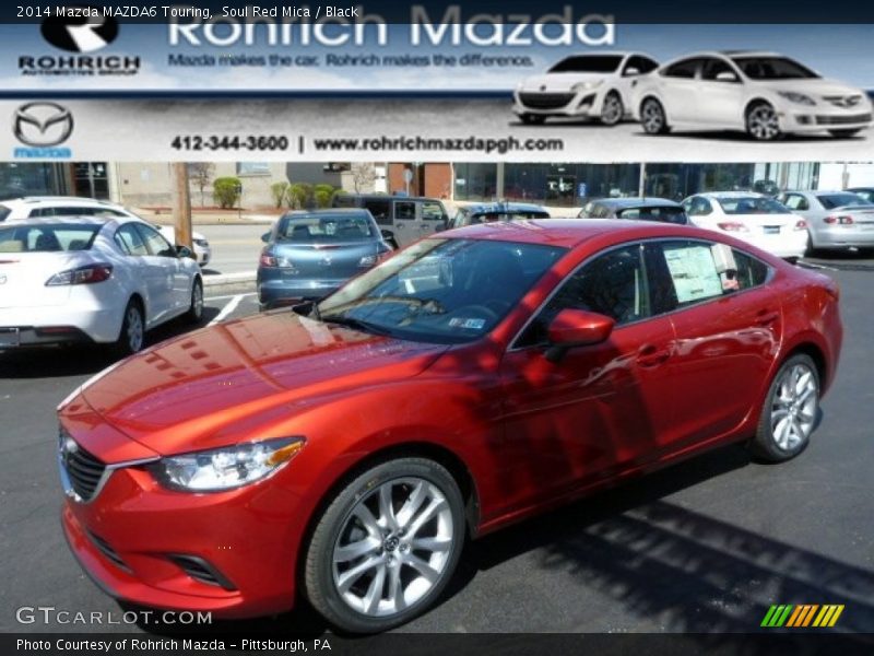 Soul Red Mica / Black 2014 Mazda MAZDA6 Touring