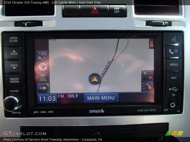 Cool Vanilla White / Dark Slate Gray 2010 Chrysler 300 Touring AWD