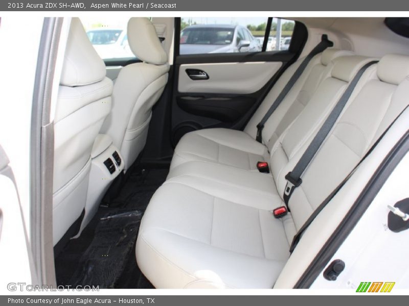 Aspen White Pearl / Seacoast 2013 Acura ZDX SH-AWD