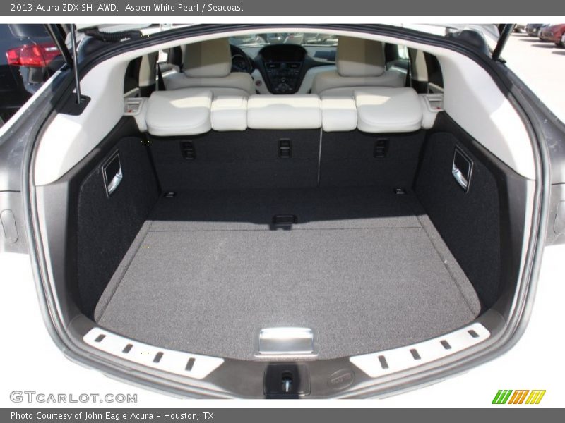 Aspen White Pearl / Seacoast 2013 Acura ZDX SH-AWD