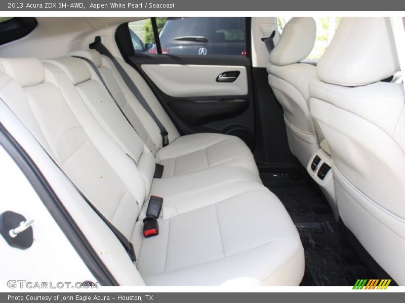 Aspen White Pearl / Seacoast 2013 Acura ZDX SH-AWD