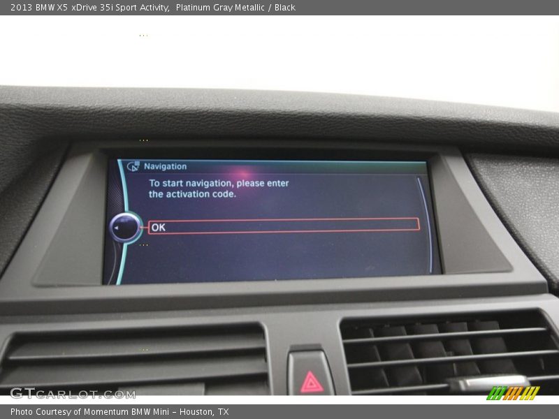 Platinum Gray Metallic / Black 2013 BMW X5 xDrive 35i Sport Activity