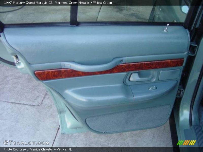 Vermont Green Metallic / Willow Green 1997 Mercury Grand Marquis GS